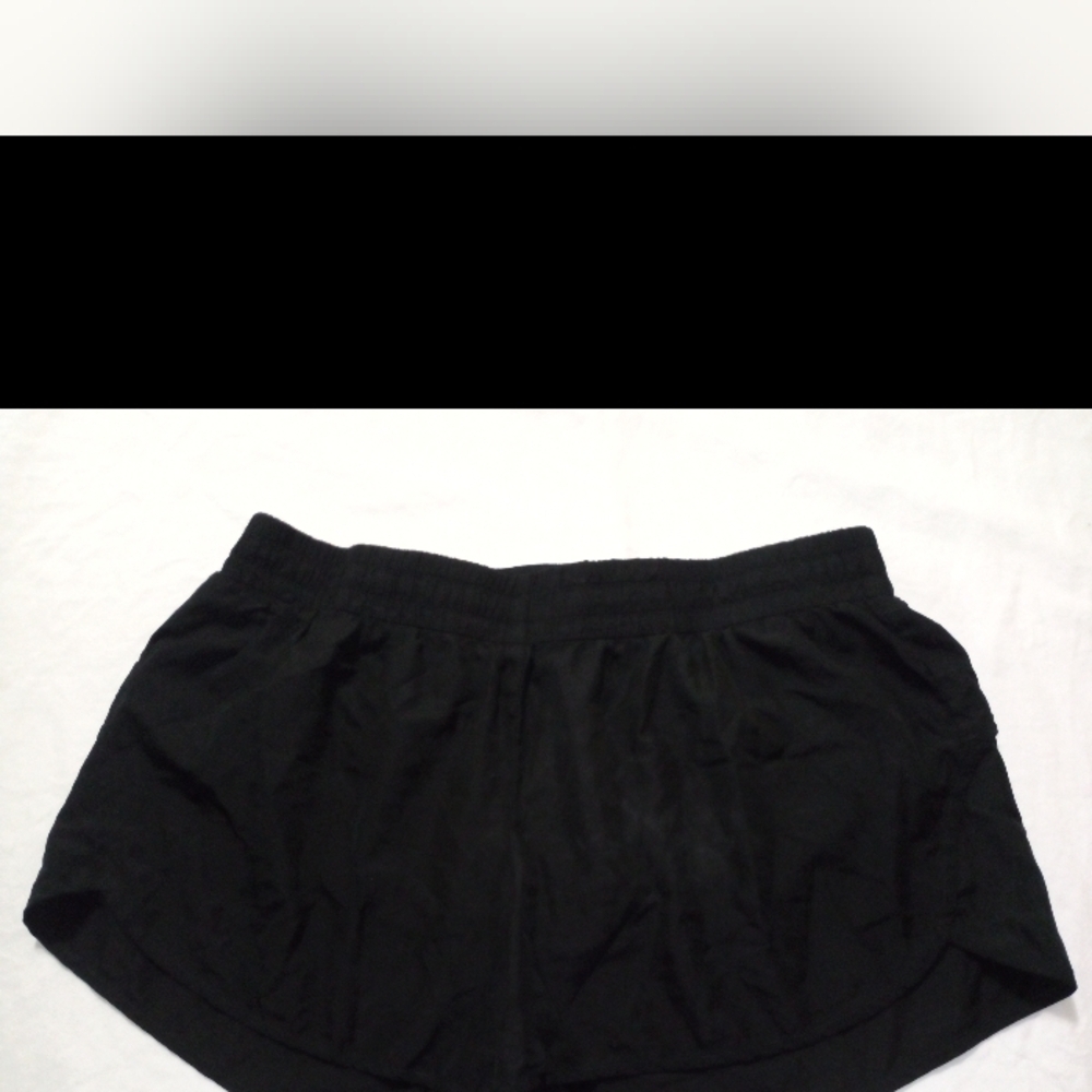 Black Athletic Shorts with Elastic Waistband - Picture 8 of 10